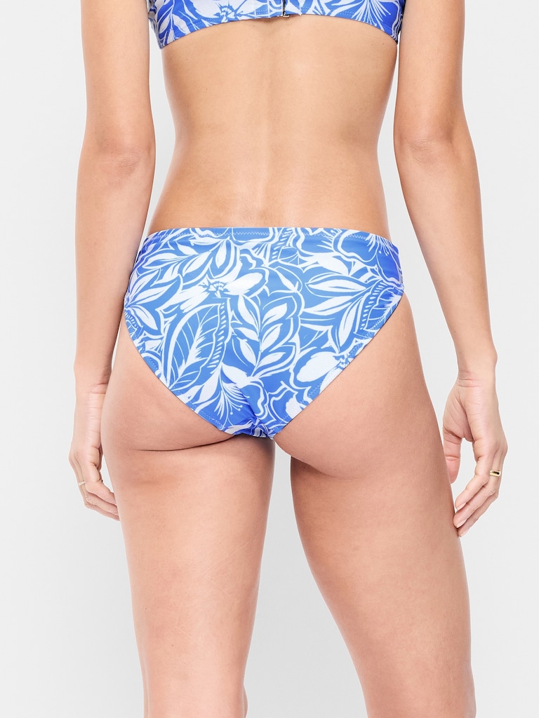 Mid-Rise Bikini Swim Bottoms