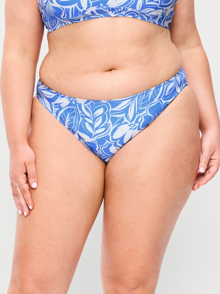 Mid-Rise Bikini Swim Bottoms