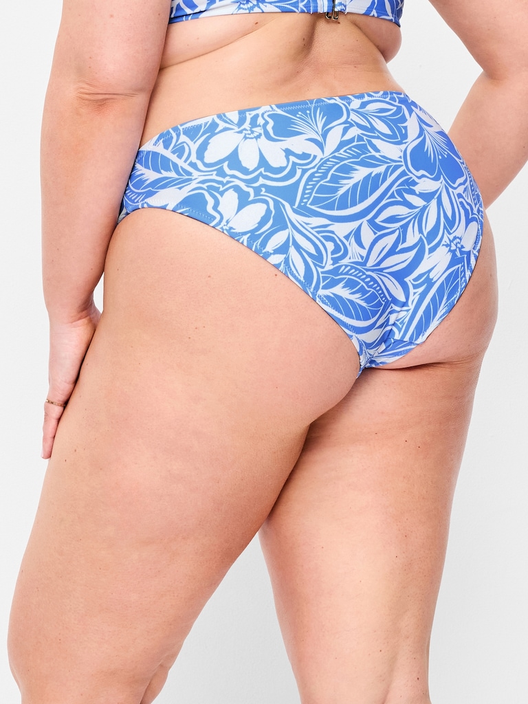 Mid-Rise Bikini Swim Bottoms