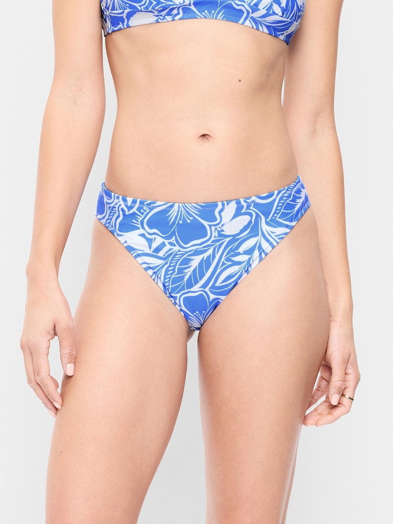 Mid-Rise Bikini Swim Bottoms