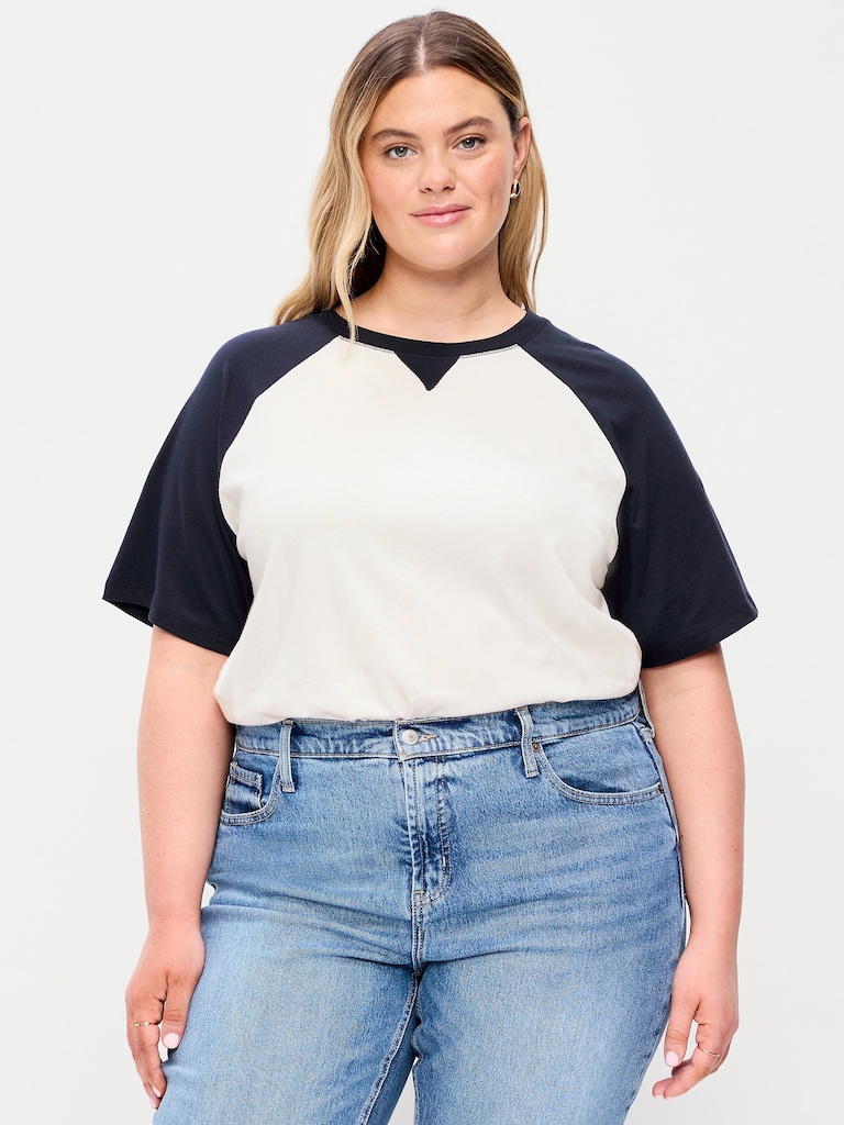 Vintage Crew-Neck Raglan T-Shirt