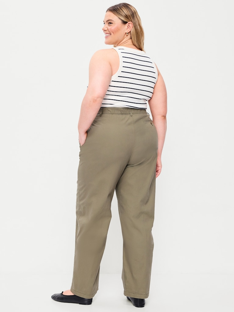 High-Waisted OGC Chino Full Length Straight Pants