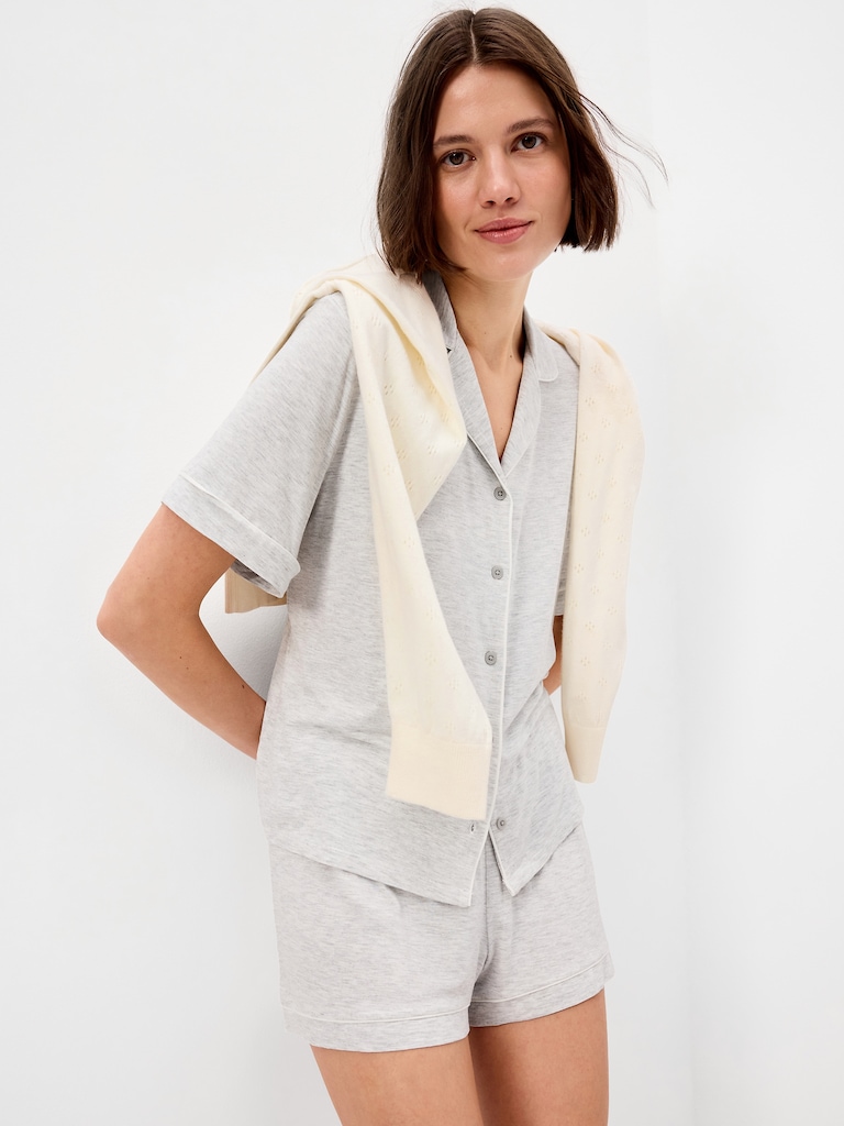 Sunday Sleep Knit Jersey Short Set