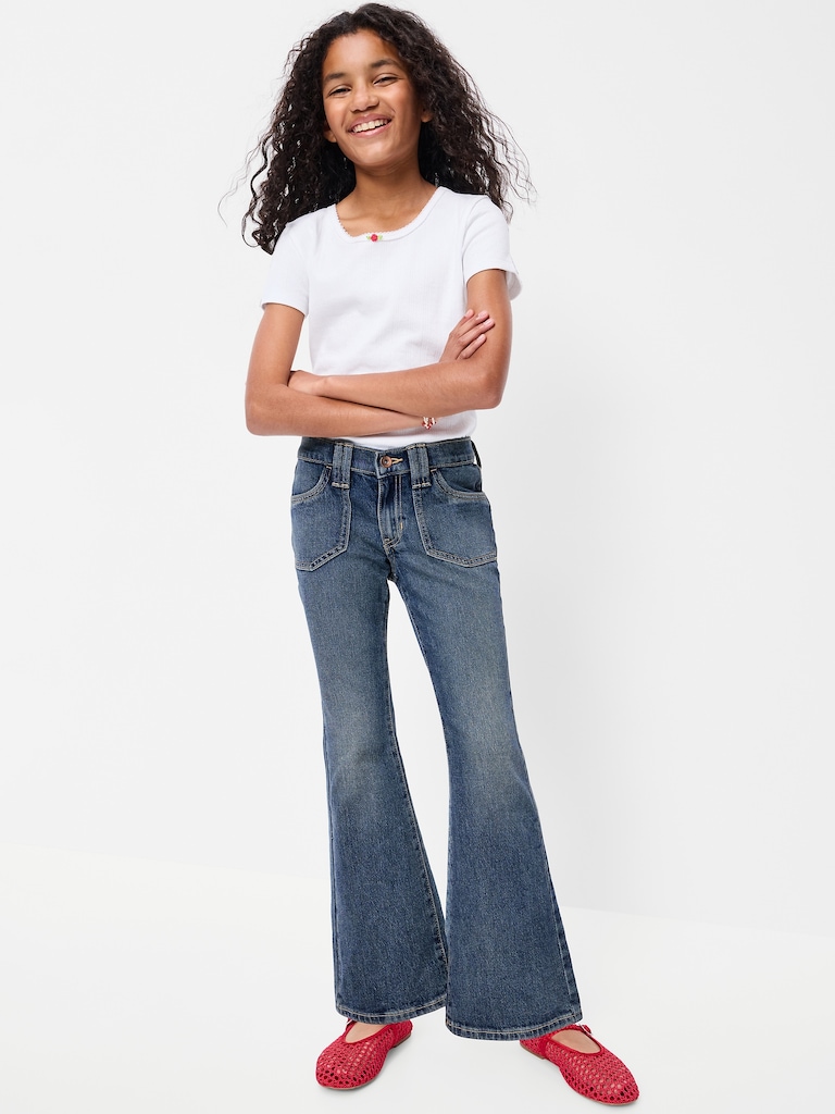 Low-Rise Flare-Leg Jeans for Girls