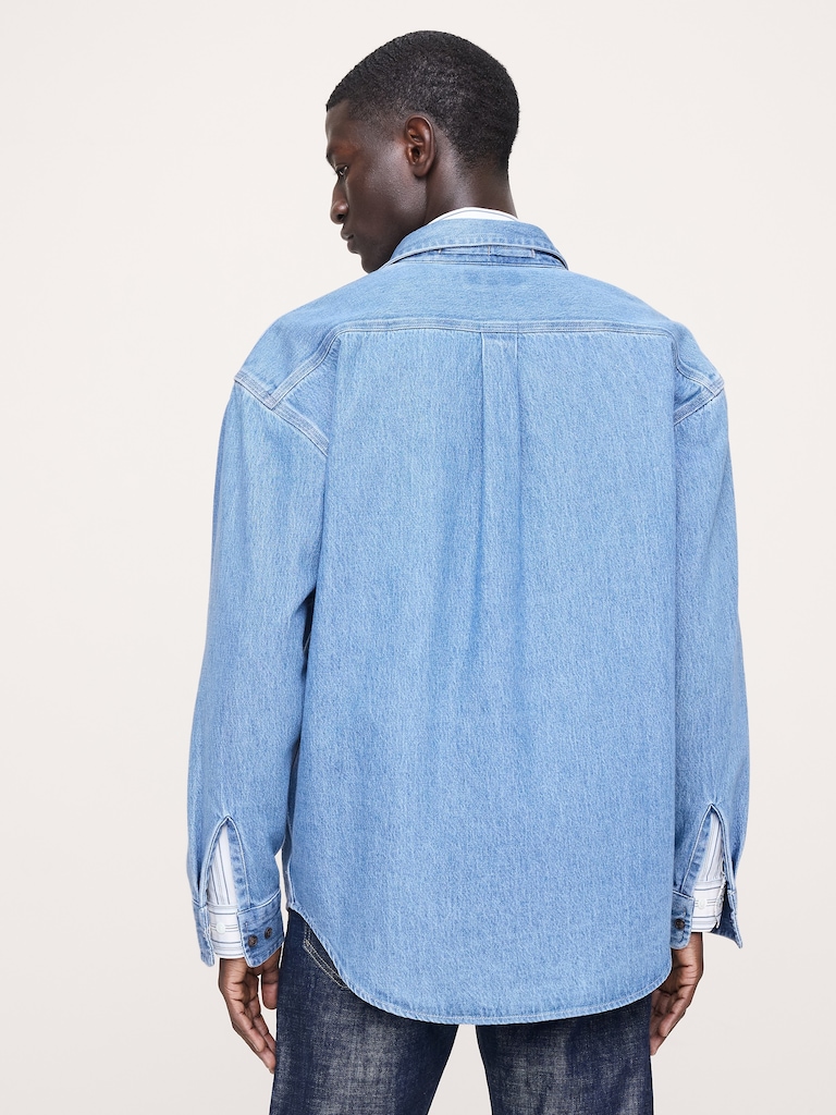 Relaxed-Fit Denim Overshirt