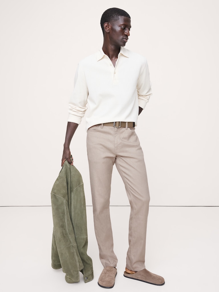 Slim Linen-Cotton Traveler Pant