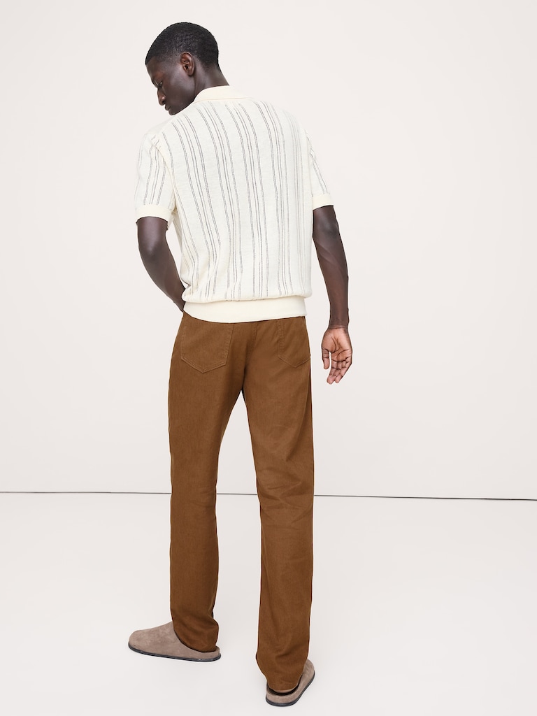 Slim Linen-Cotton Traveler Pant