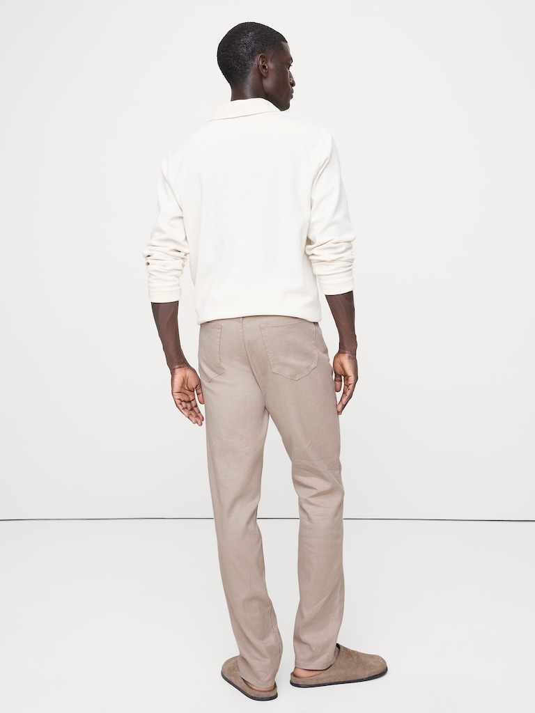 Slim Linen-Cotton Traveler Pant