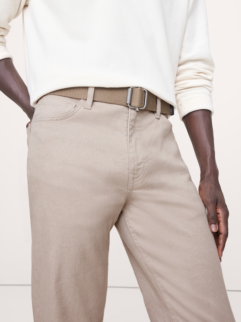 Slim Linen-Cotton Traveler Pant