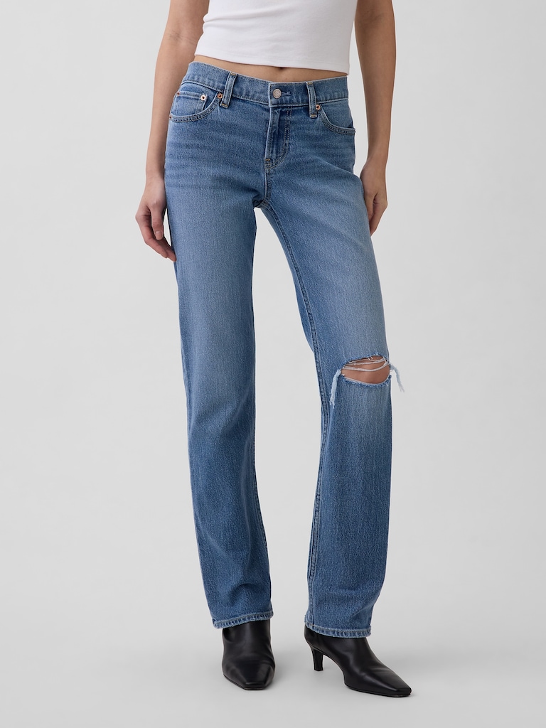 Low Rise '90s Slim Straight Jeans
