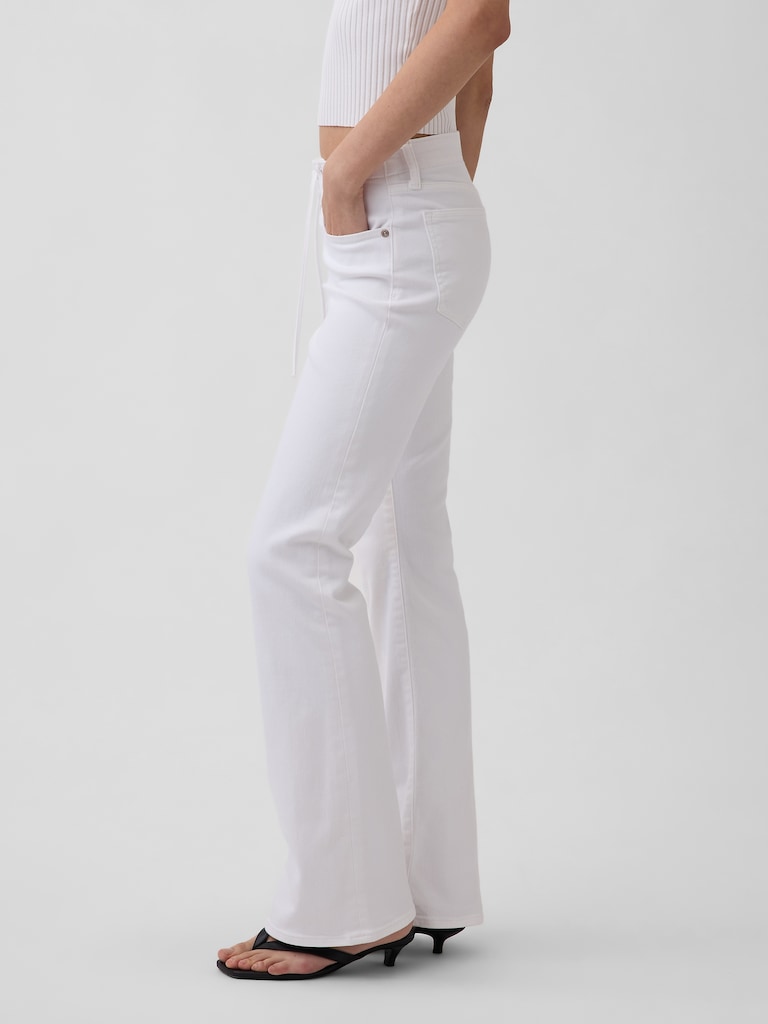 Low Rise Long & Lean Lace-Up Jeans