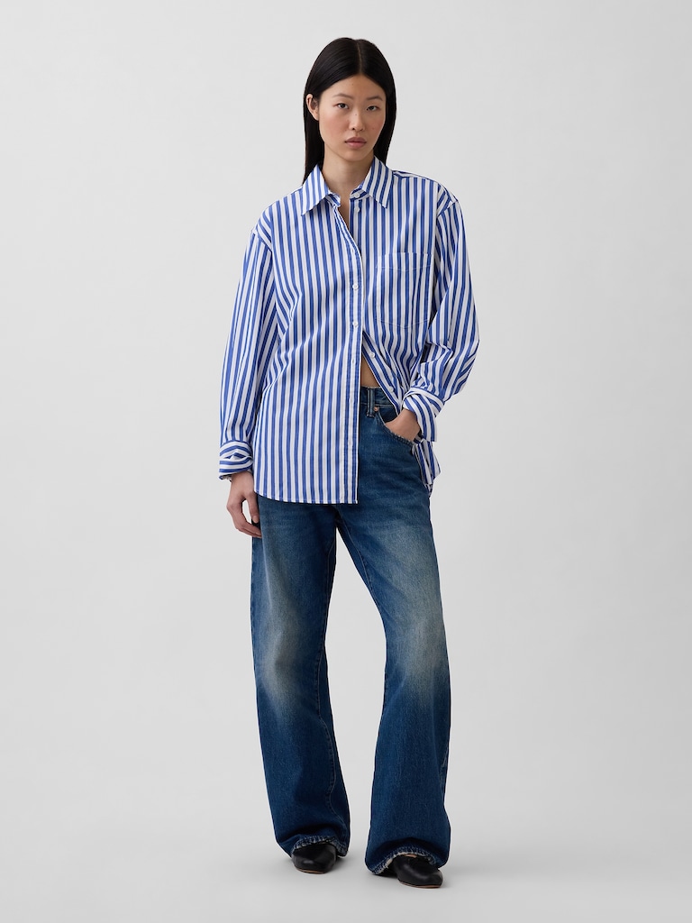 Organic Cotton Poplin Big Shirt