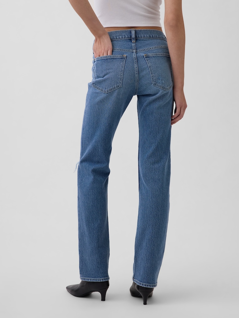 Low Rise '90s Slim Straight Jeans
