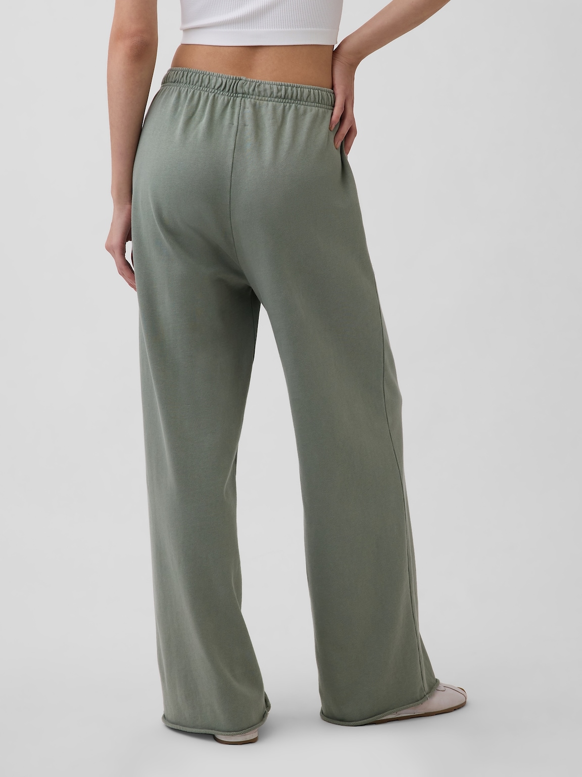 VintageSoft Terry Wide-Leg Sweatpants