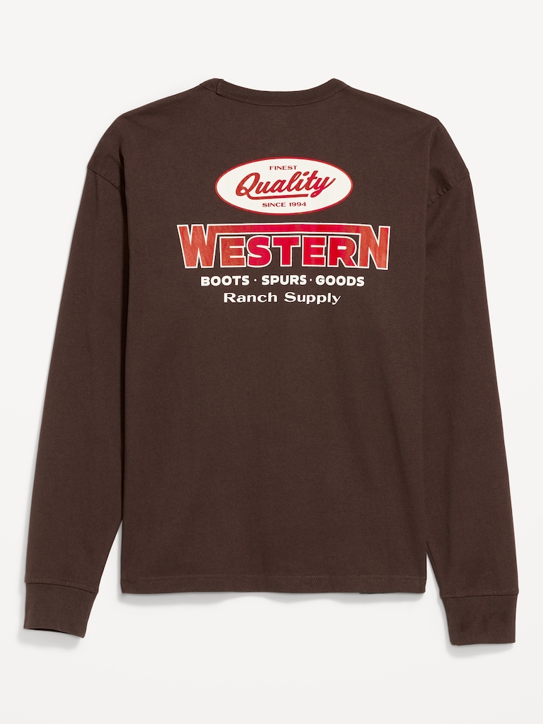 Heavyweight Crew-Neck Graphic Cropped T-Shirt