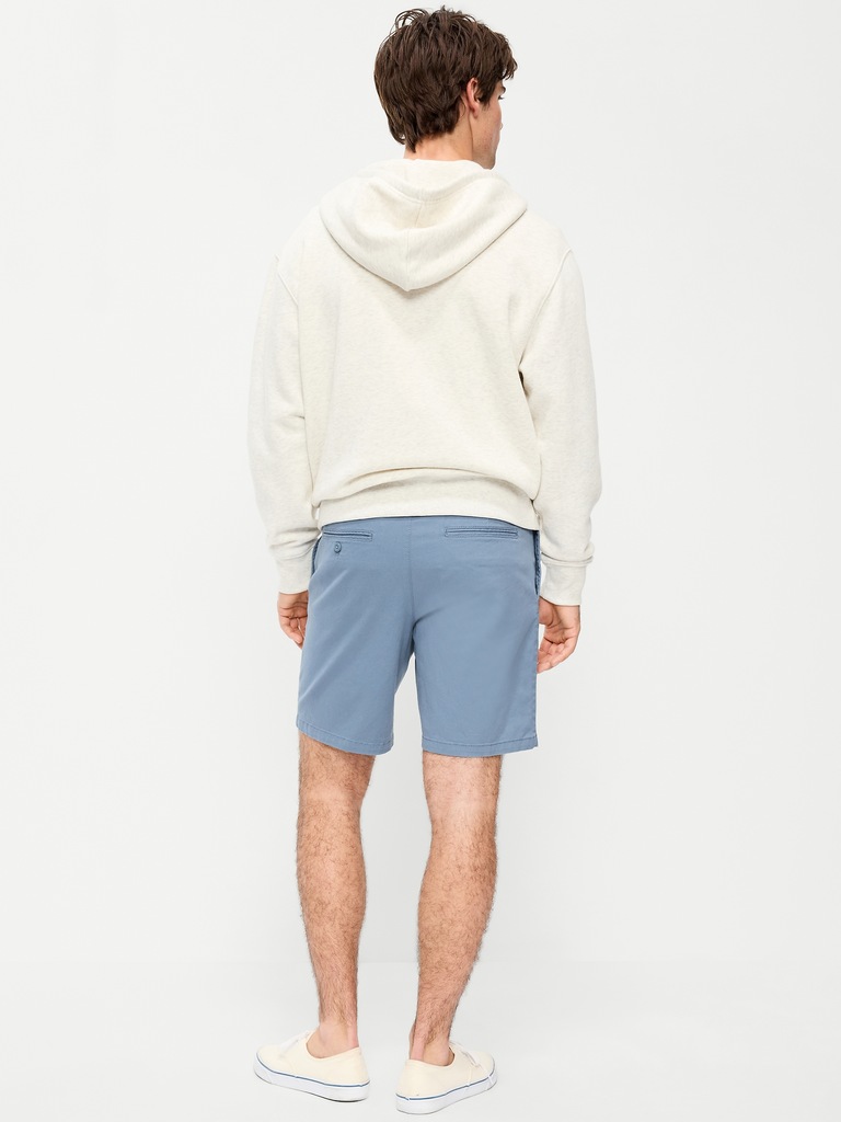 Slim Built-In Flex Rotation Chino Shorts -- 8-inch inseam