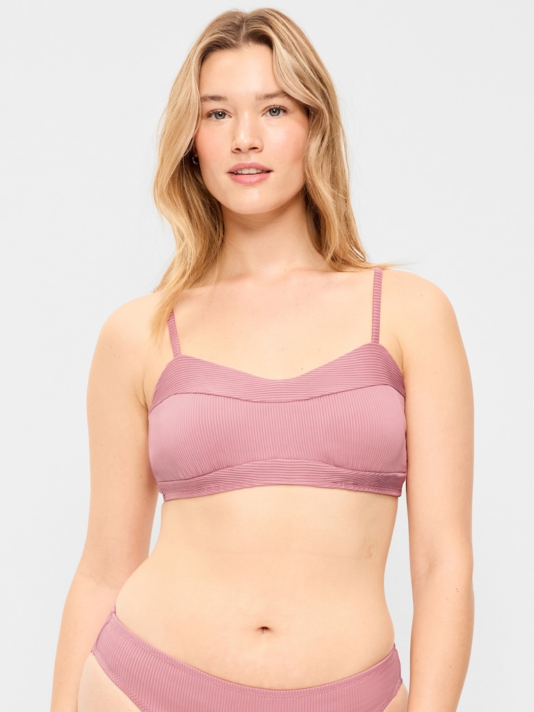 Ribbed Bra Bikini Swim Top