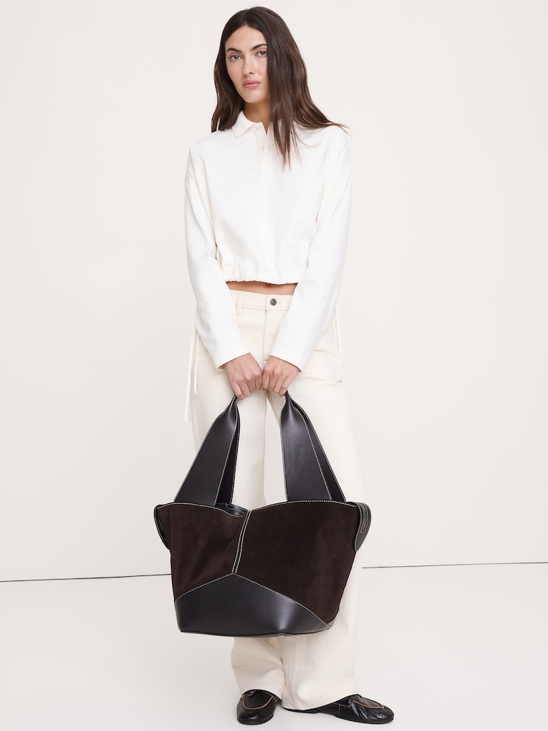 Heavy Cotton Slub Cropped Polo