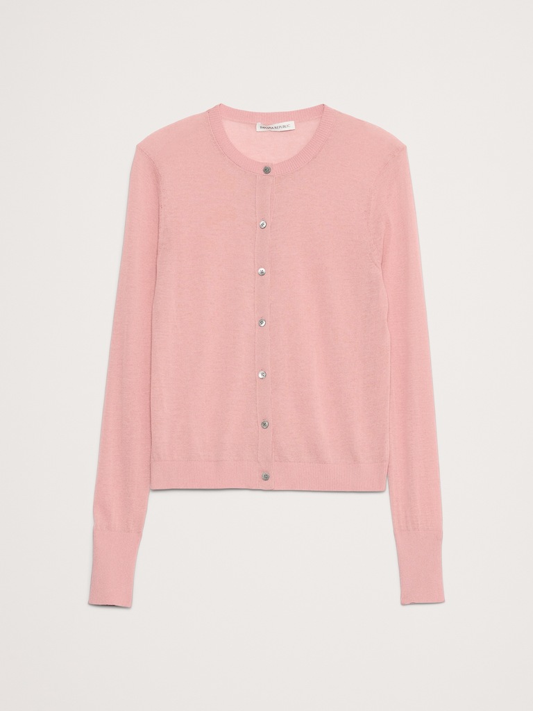 Sheer Ultra-Fine Cotton Cardigan