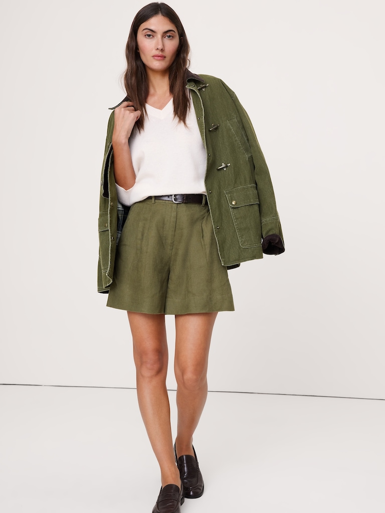 The Soho 4" Short in Linen