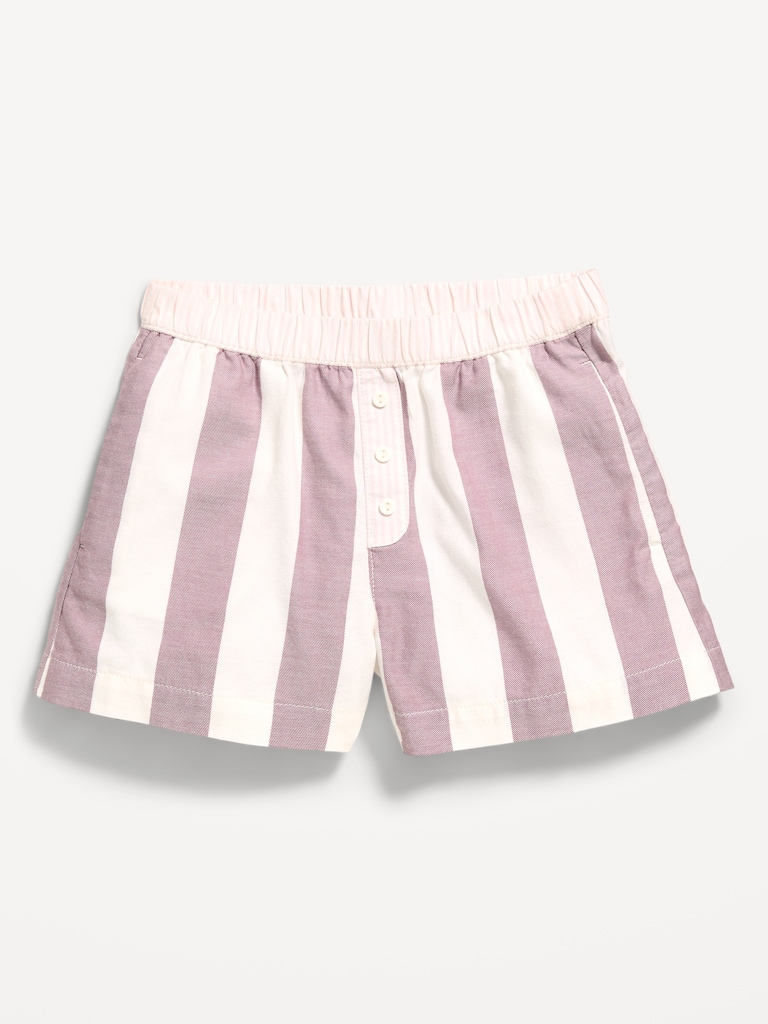 Printed Twill Boxer Shorts for Girls
