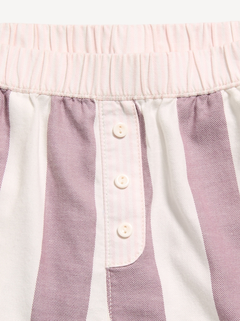 Printed Twill Boxer Shorts for Girls