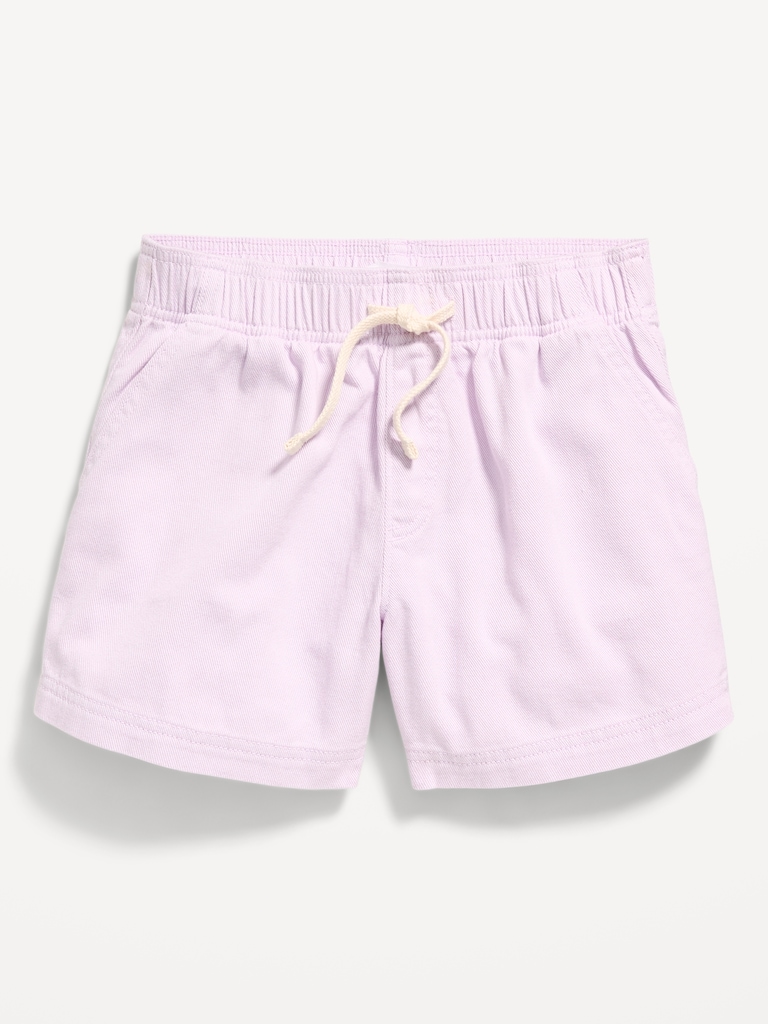 High-Waisted Pull-On Twill Shorts for Girls