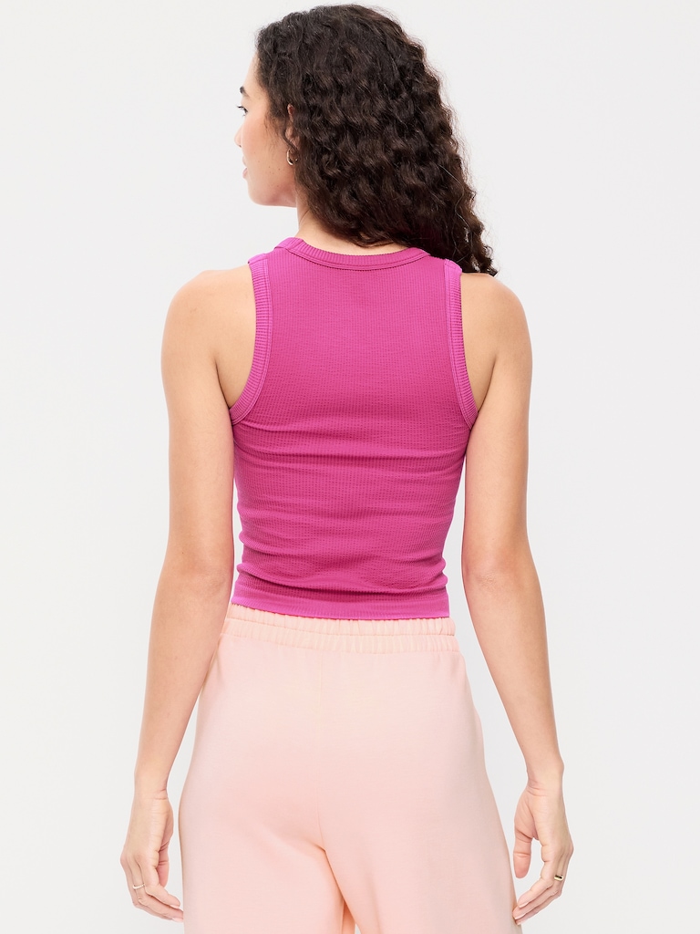 Exhale Seamless Fitted Rib Tank