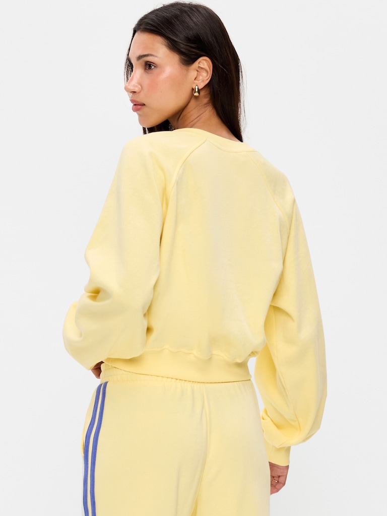 SoComfy Oversized Button-Front Sweatshirt