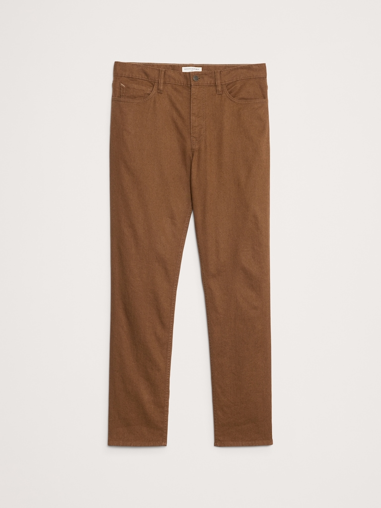Slim Linen-Cotton Traveler Pant