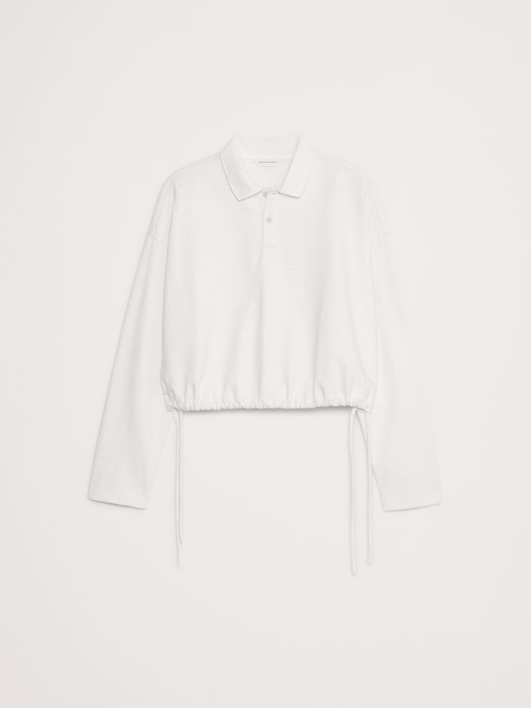 Heavy Cotton Slub Cropped Polo