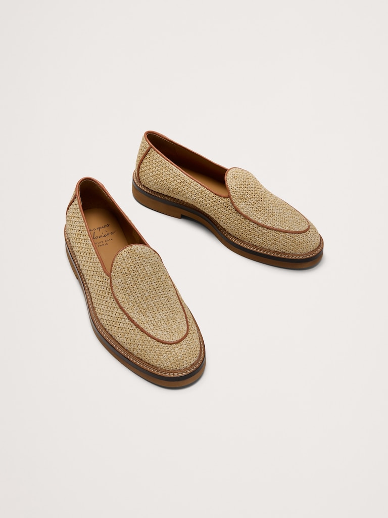 Lex Raffia Loafer by Jacques Soloviere
