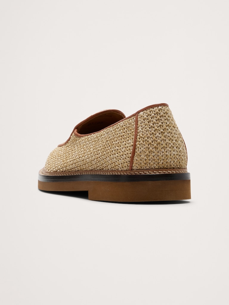 Lex Raffia Loafer by Jacques Soloviere