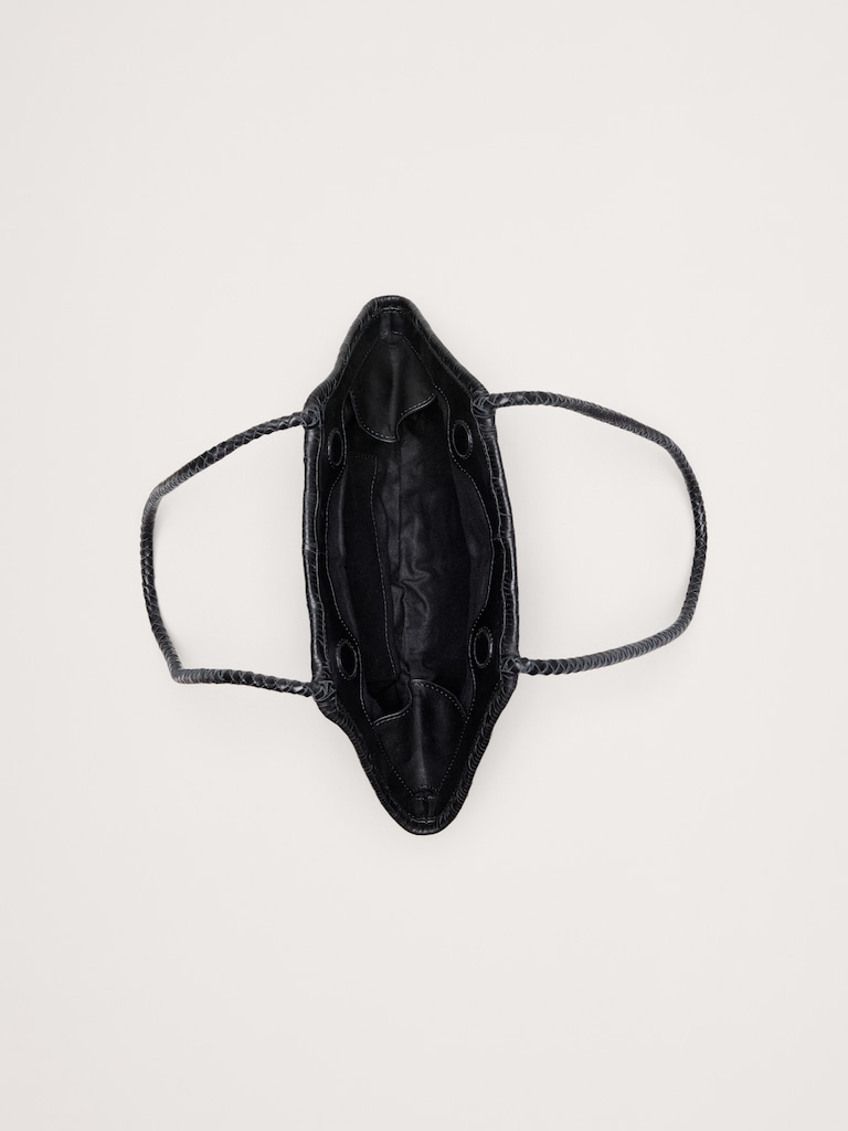 Venera Woven Leather Bag by Bembien