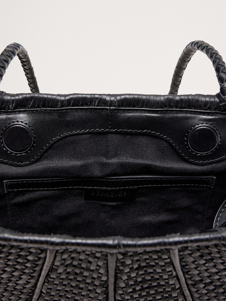 Venera Woven Leather Bag by Bembien