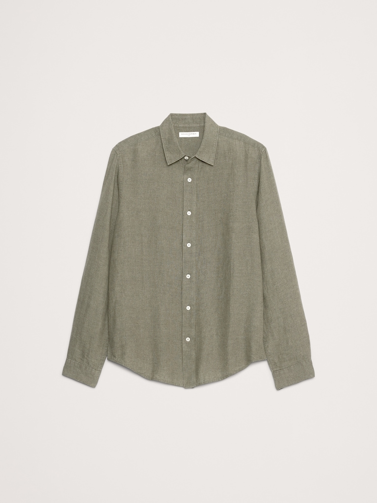 Slim-Fit Linen Shirt