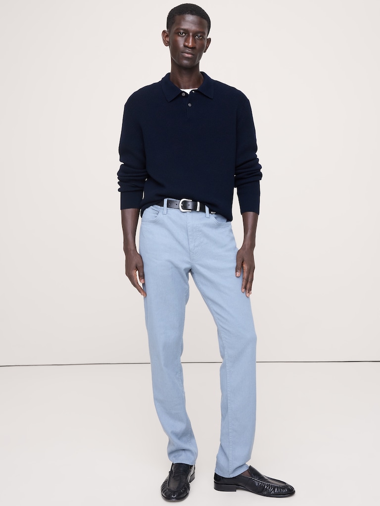 Slim Linen-Cotton Traveler Pant