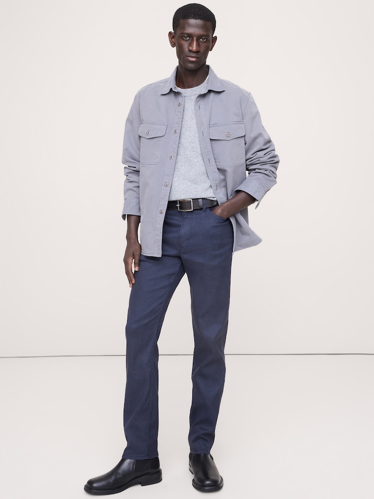 Slim Linen-Cotton Traveler Pant