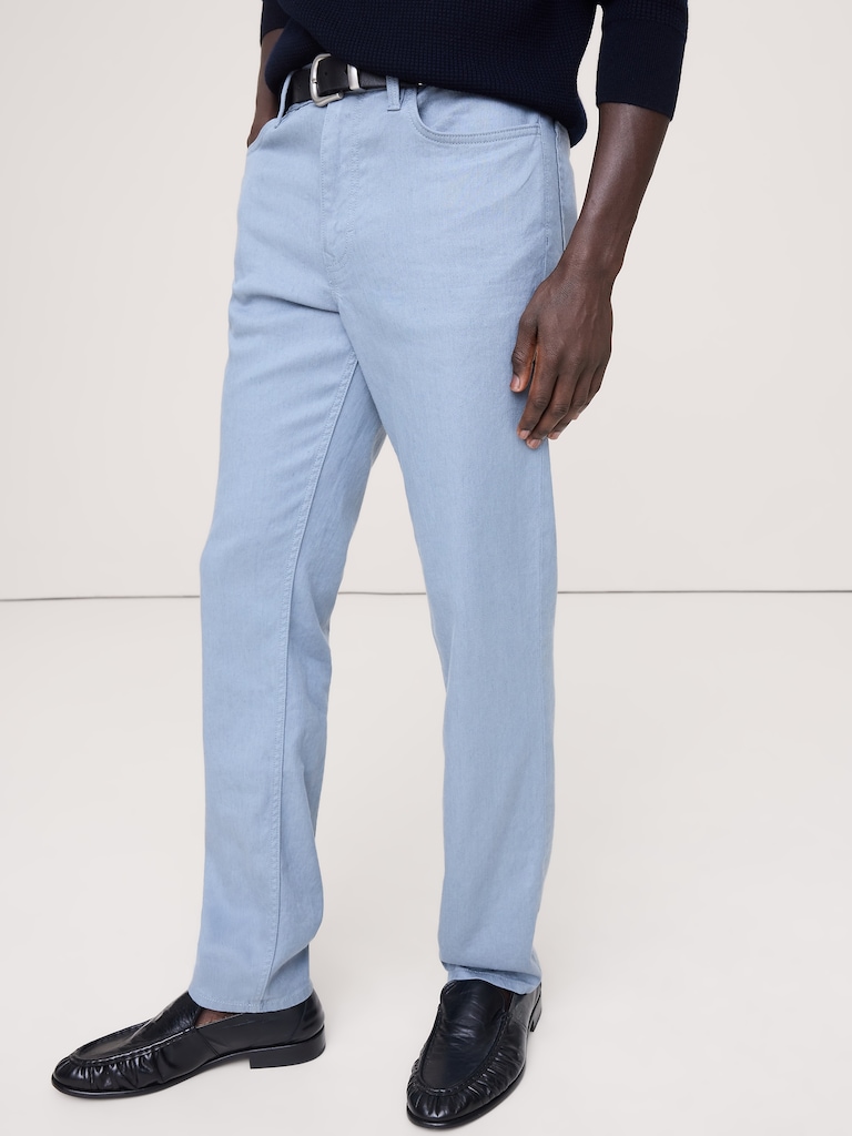 Slim Linen-Cotton Traveler Pant