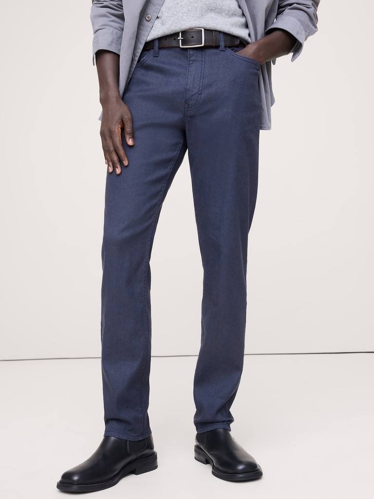 Slim Linen-Cotton Traveler Pant