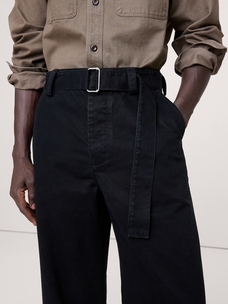 Loose Belted Chino