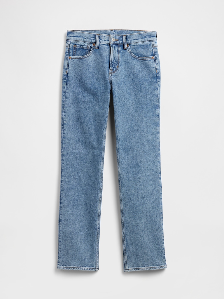 Mid Rise '90s Straight Jeans