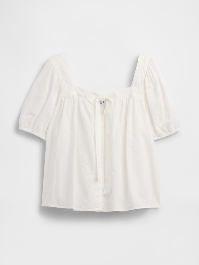 Relaxed Tie-Front Top