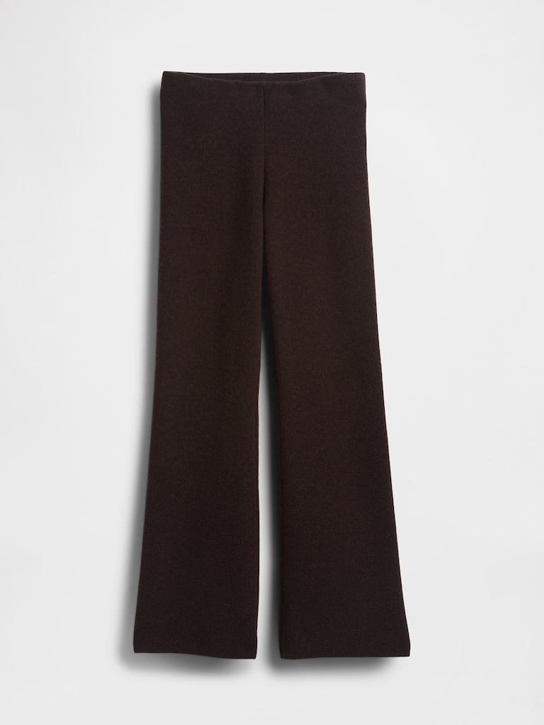 Low Rise Cotton-Blend Boot Sweater Pants