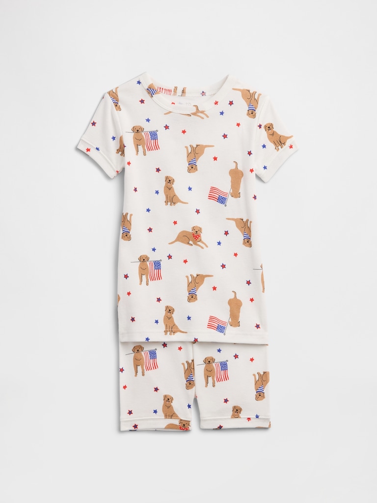 Kids & babyGap 100% Organic Cotton Americana Dog PJ Set
