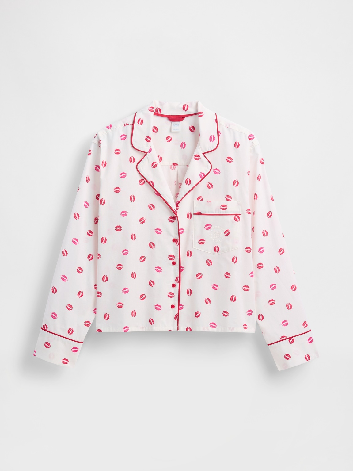 Gap × Summer Fridays Relaxed Poplin Kiss PJ Shirt