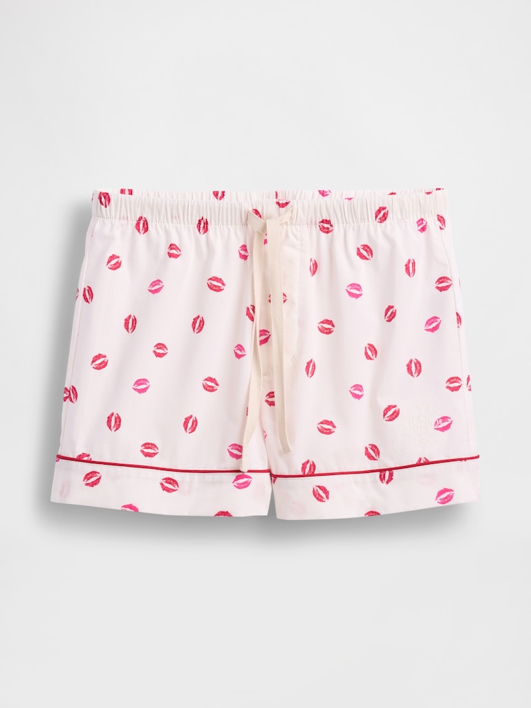 Gap × Summer Fridays Poplin Kiss PJ Boxer Shorts