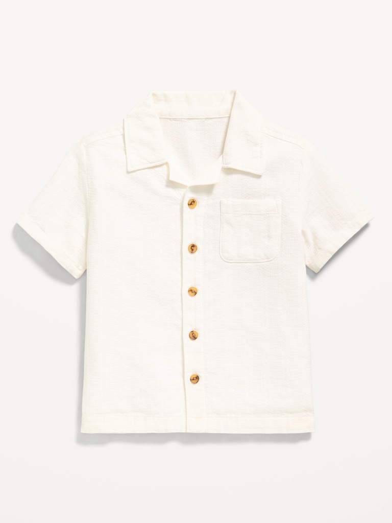 Short-Sleeve Pocket Shirt for Toddler Boys