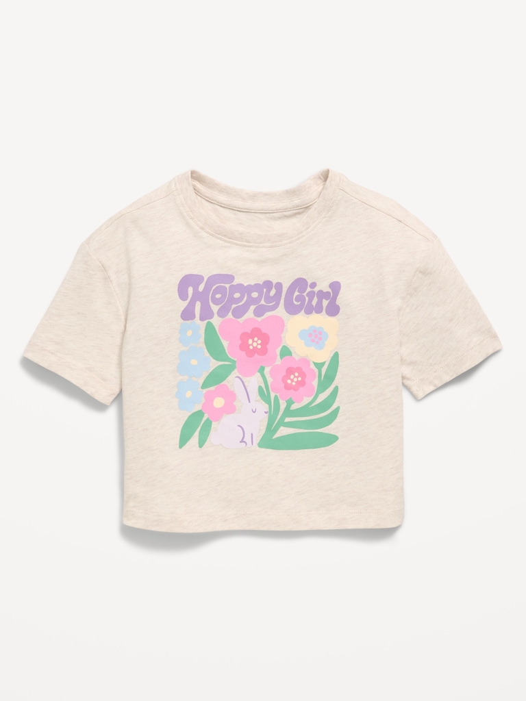 Short-Sleeve Boxy Graphic T-Shirt for Toddler Girls