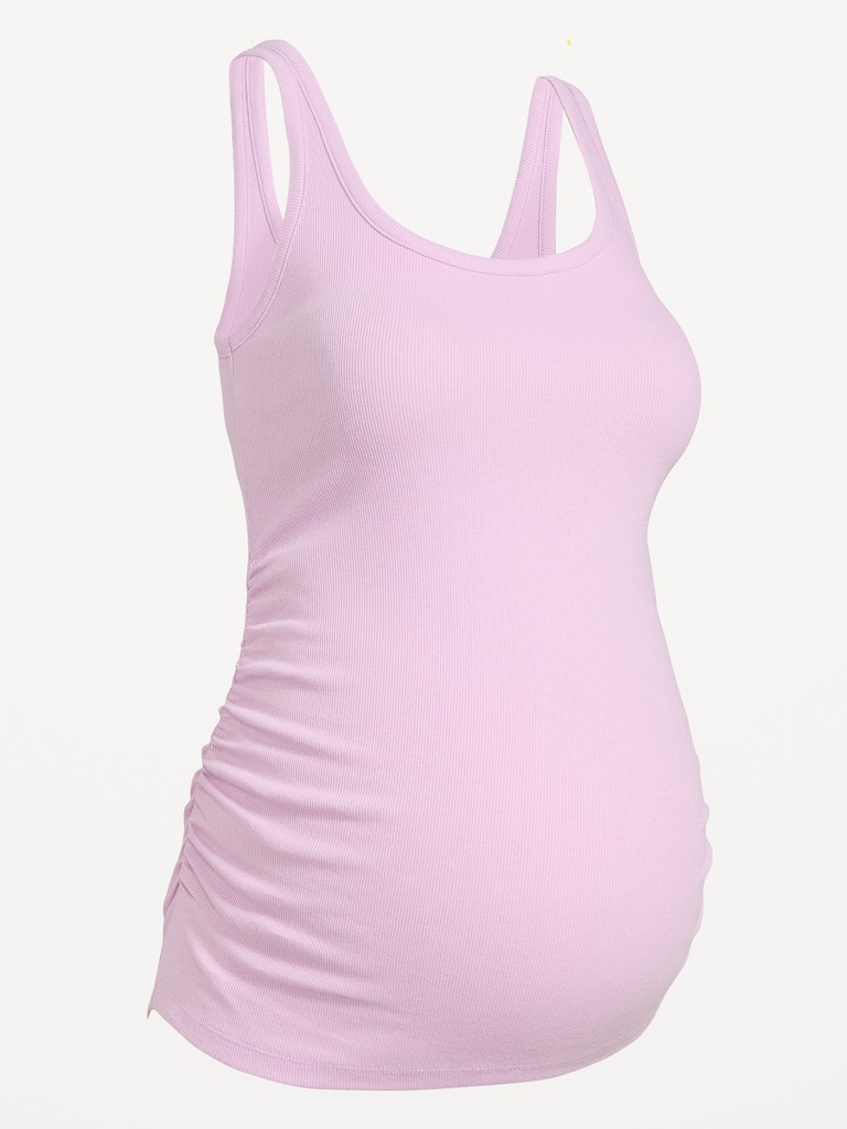 Maternity Scoop-Neck Ribbed Tank Top